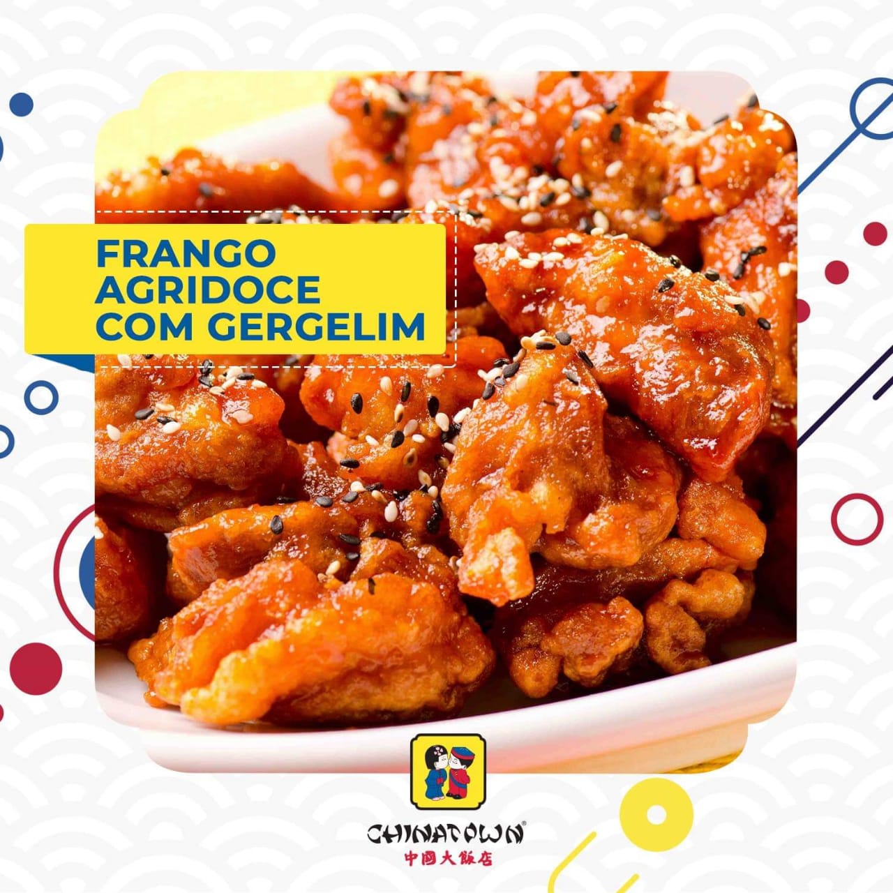 520 - Frango Agridoce com Gergelim