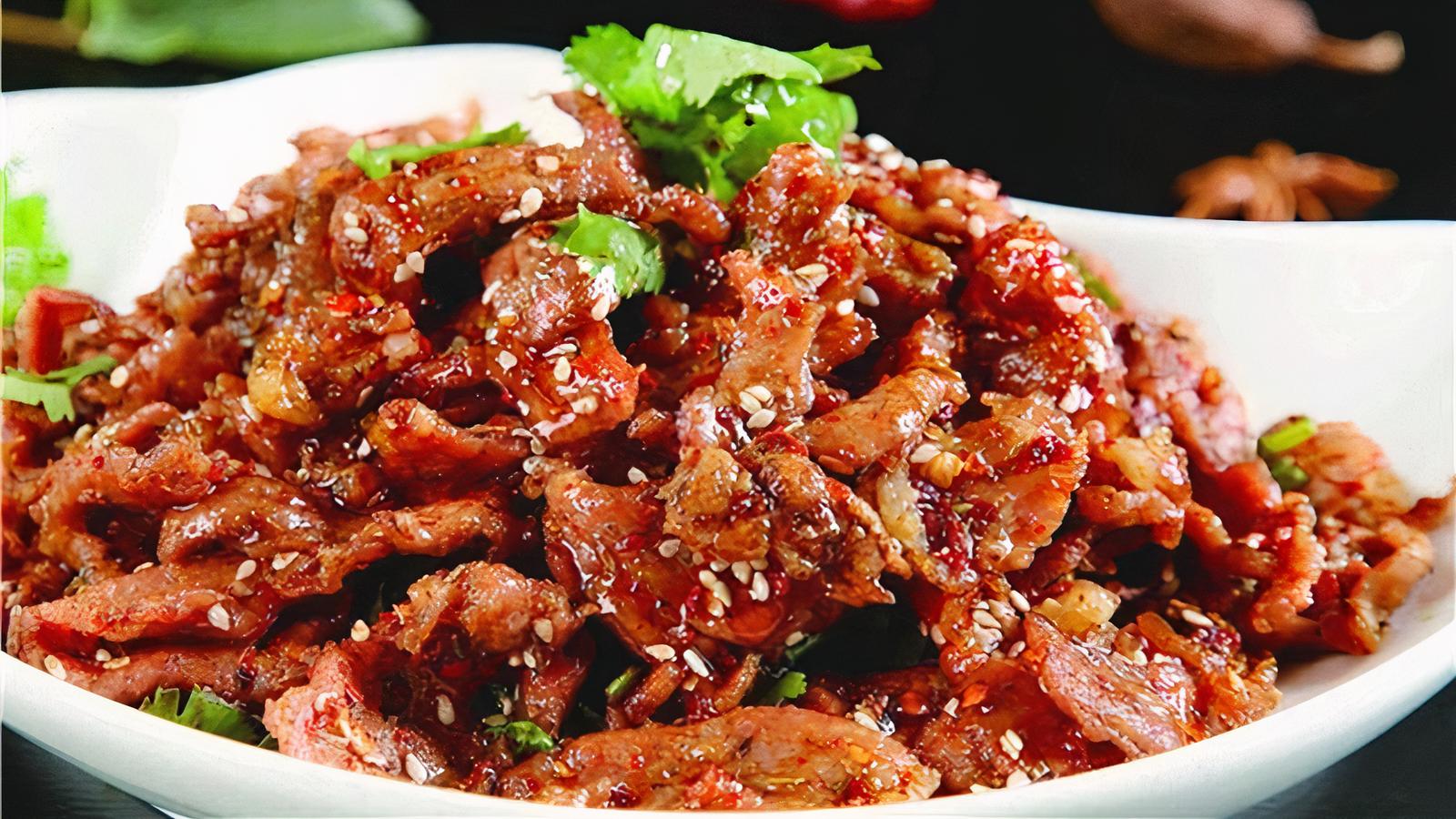 623. Cumin Lamb Stir-fry / 特色爆炒烤肉