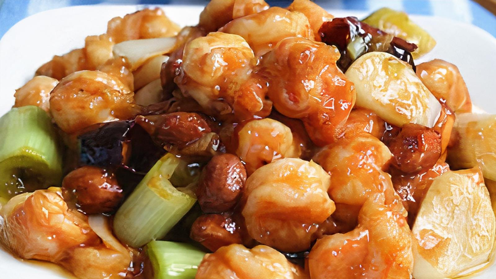 708. Kung Pao Peanut Prawns / 宫爆虾球