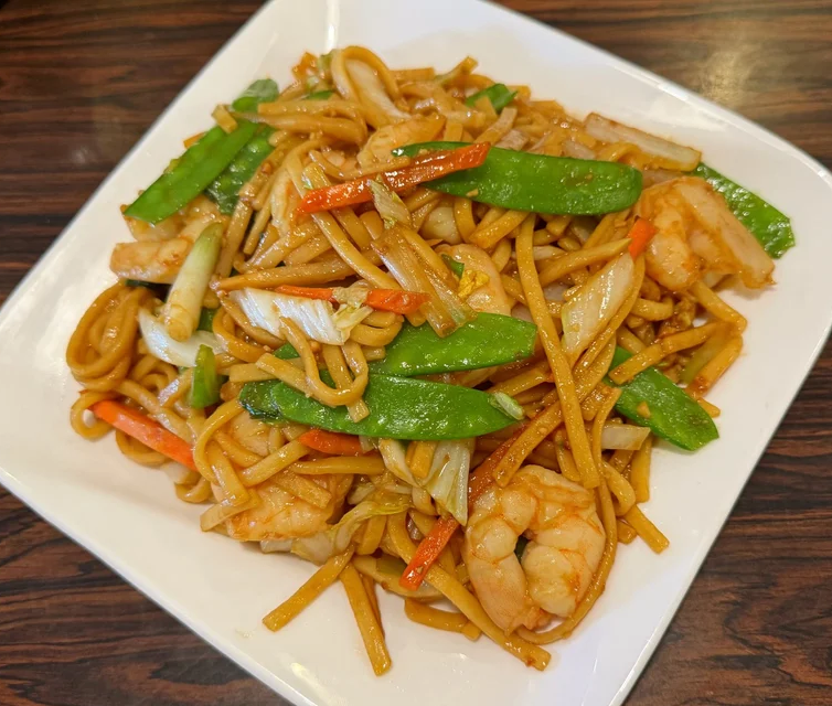 Shrimp Lo Mein （虾捞面