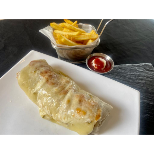 Burrito Queso Gratinado