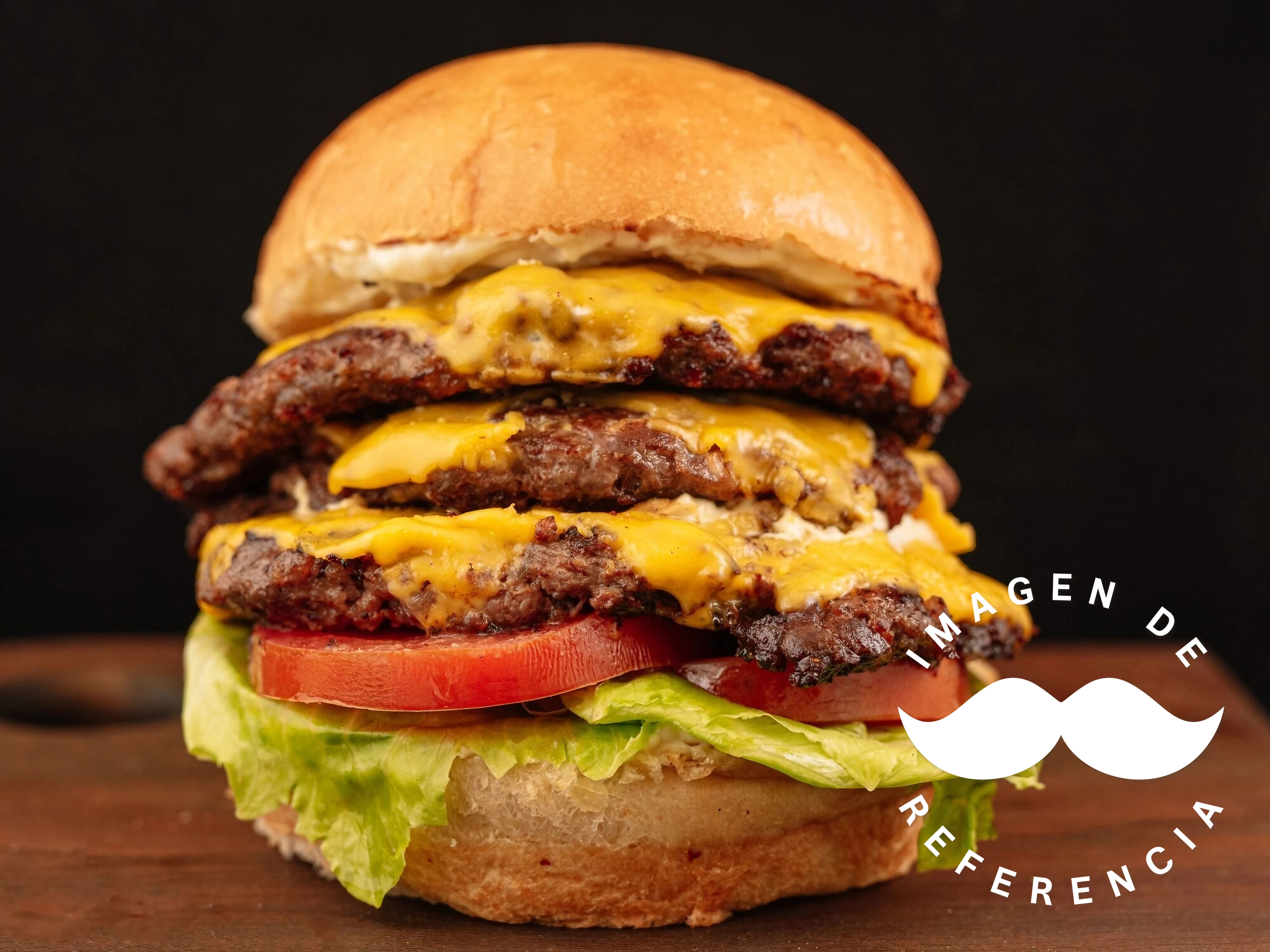 Hamburguesa Triple 1/4 de Libra Monterey