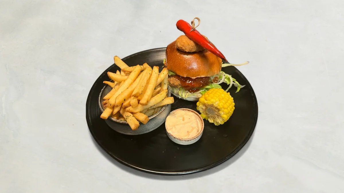 Hamburguesa De Pollo Crujiente
