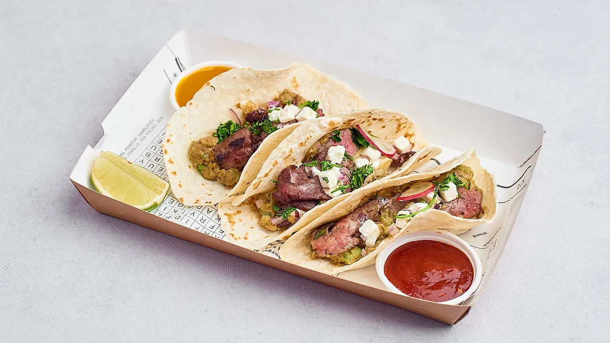 Taco stek wołowy