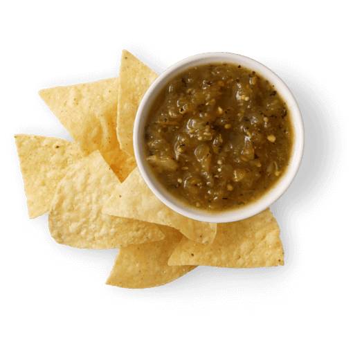 Chips and Tomatillo-Green Chili Salsa