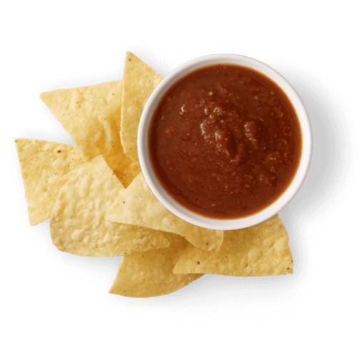 Chips and Tomatillo-Red Chili Salsa