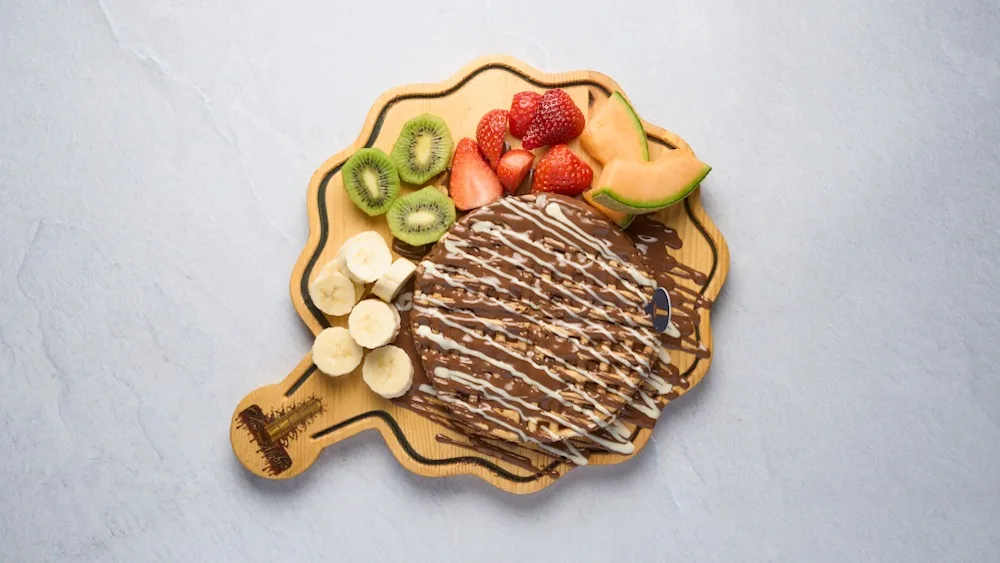 1. Frukt Waffle