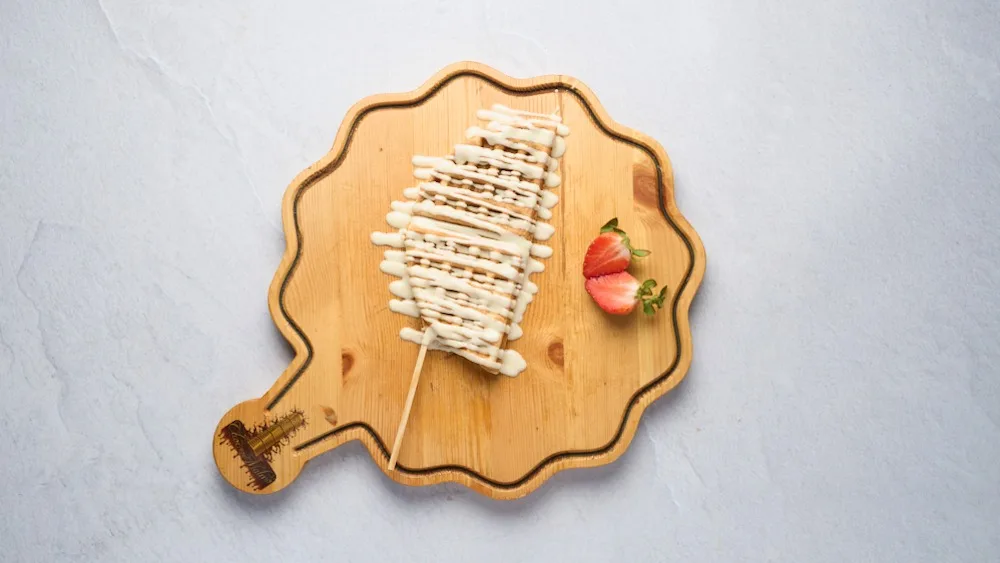 3.  Vit choklad Waffle Stick