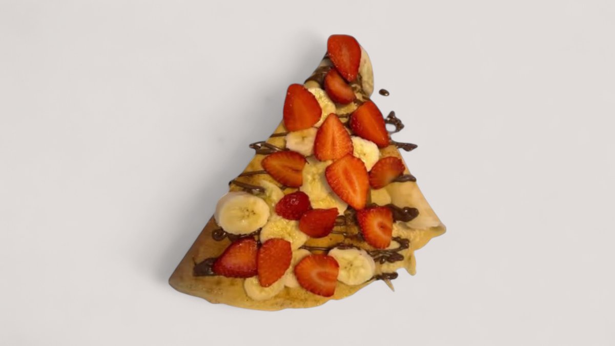 Krep Nutella Banane and Luleshtrydhe