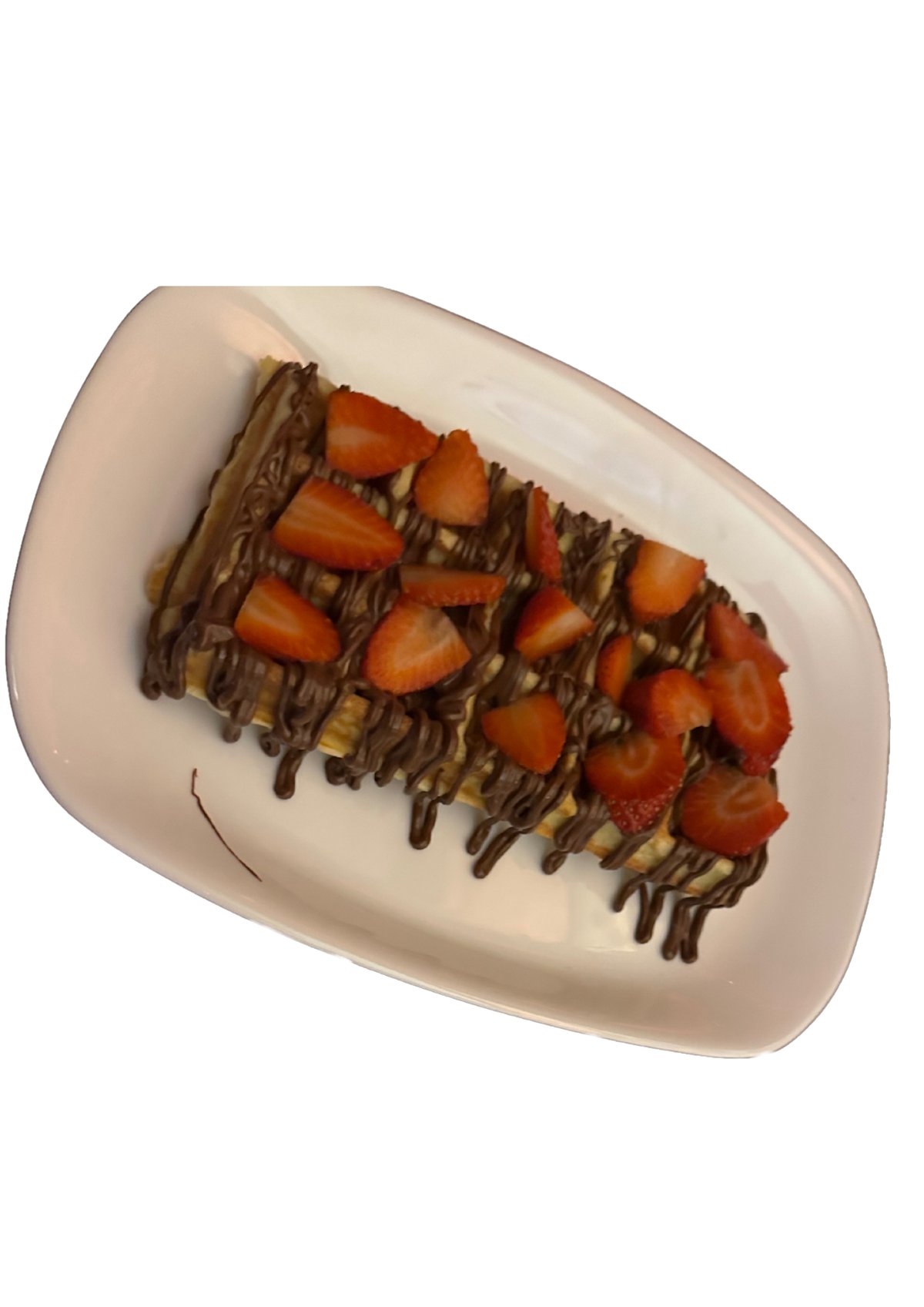 Waffles Nutella Luleshtrydhe