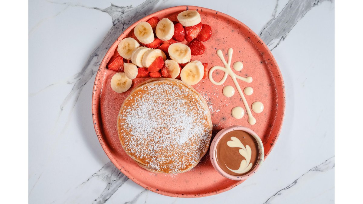 Chocolate Fruits Pancakes