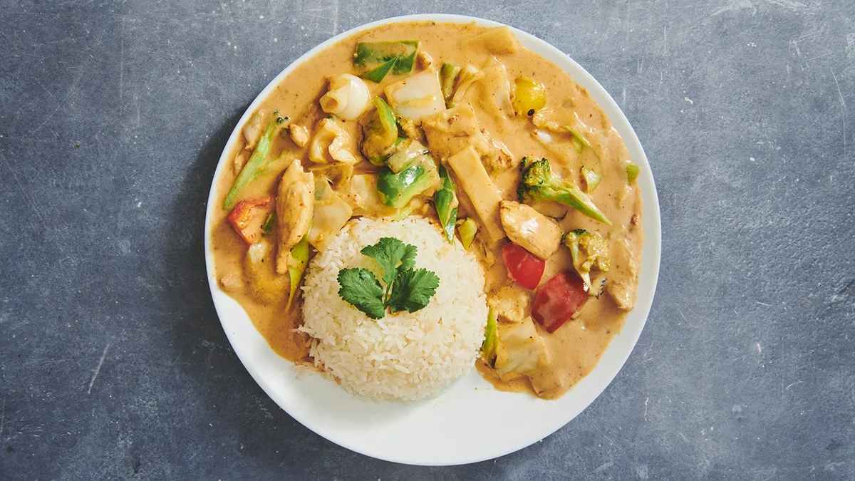 Thai kylling i rød karry