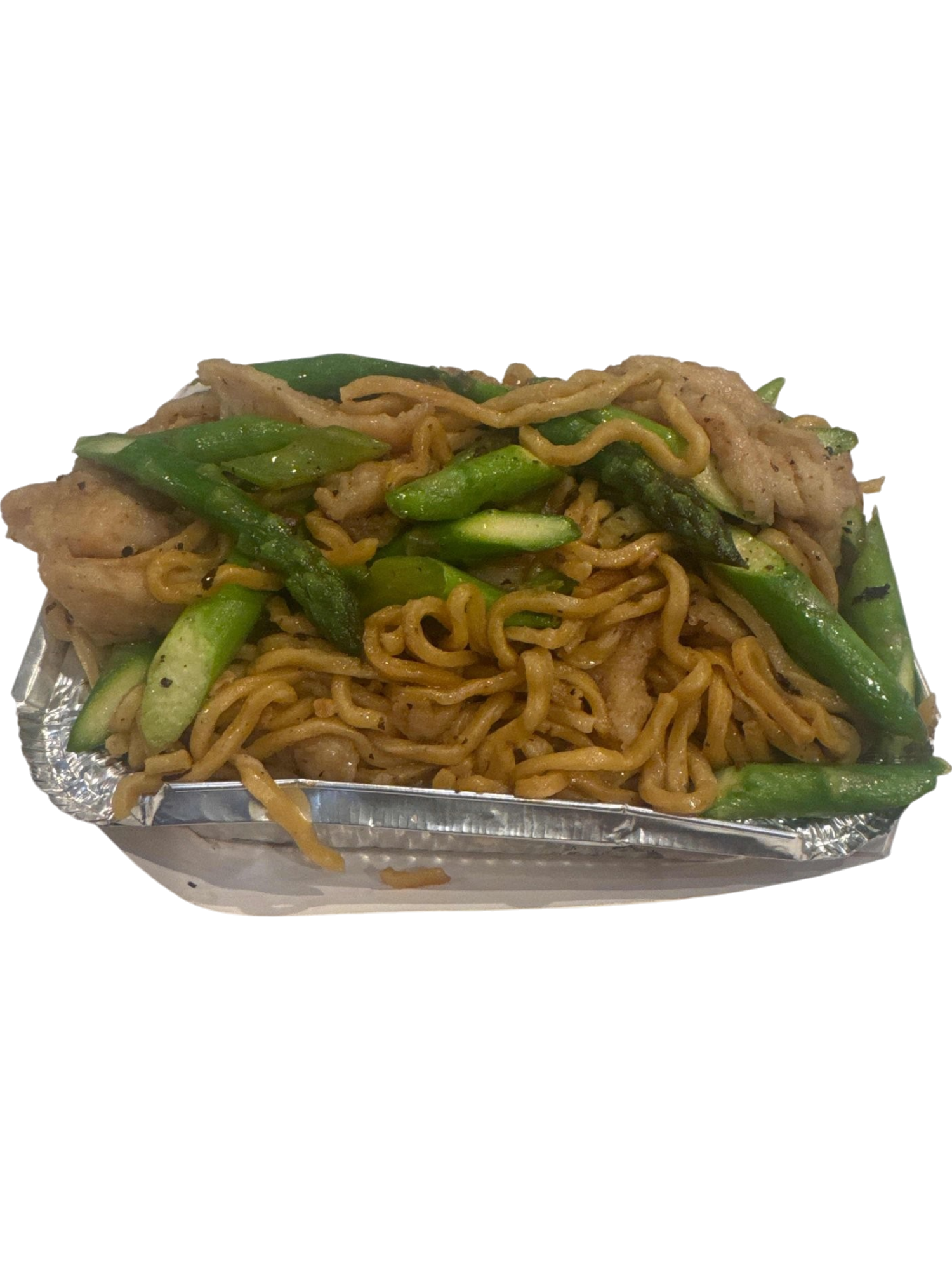Asparagus Chicken Chow Mein