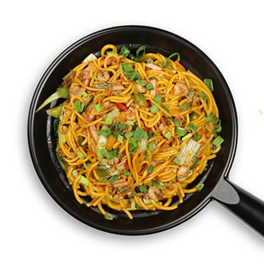 140. Lo Mein noodles with chicken and shrimp