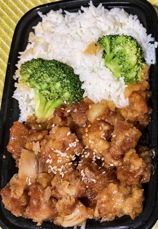 C29. Sesame Chicken Combo Plate