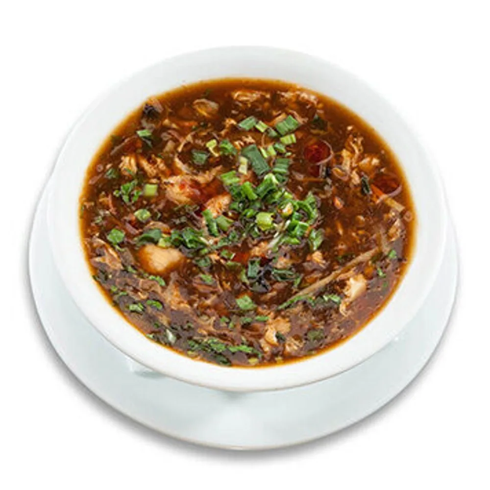 25. Spicy and sour soup with chicken