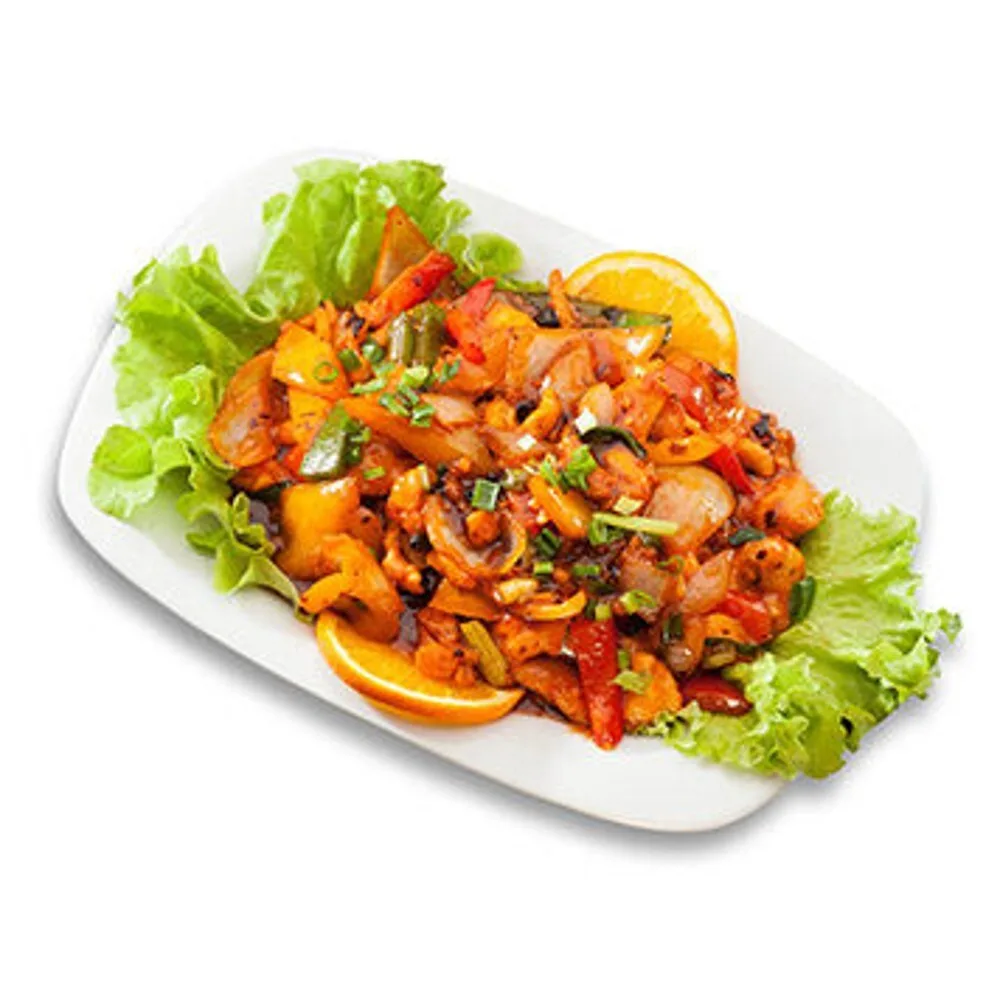 46. Chicken in chili-bean sauce