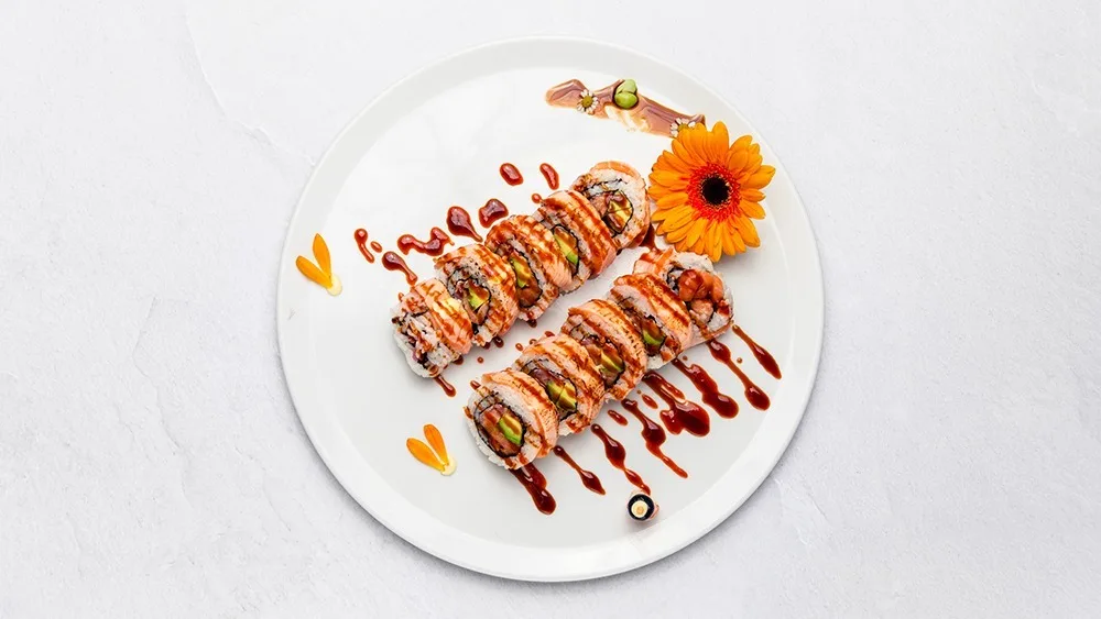 Dragon Roll With Avocado