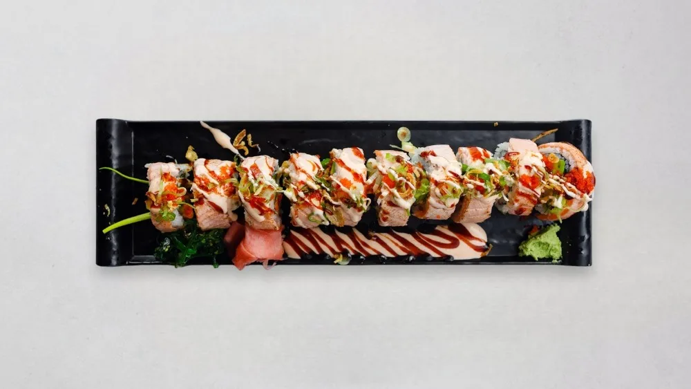 Grilled Salmon Roll Special