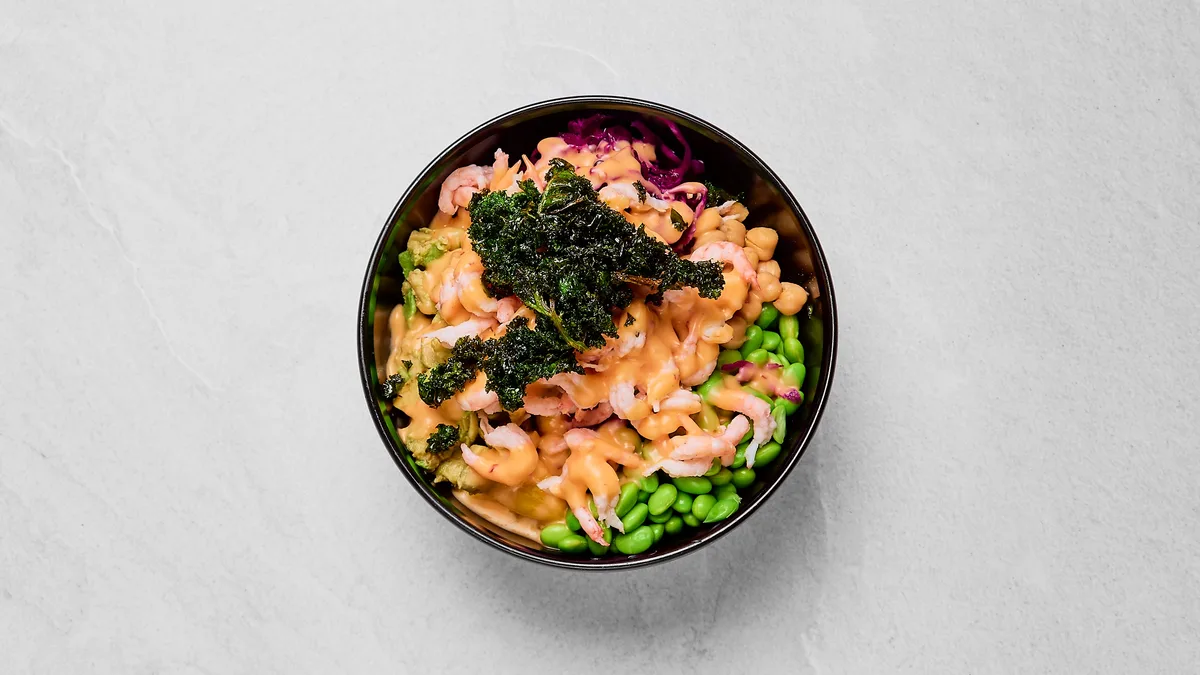 Salmon and Shrimp Bowl