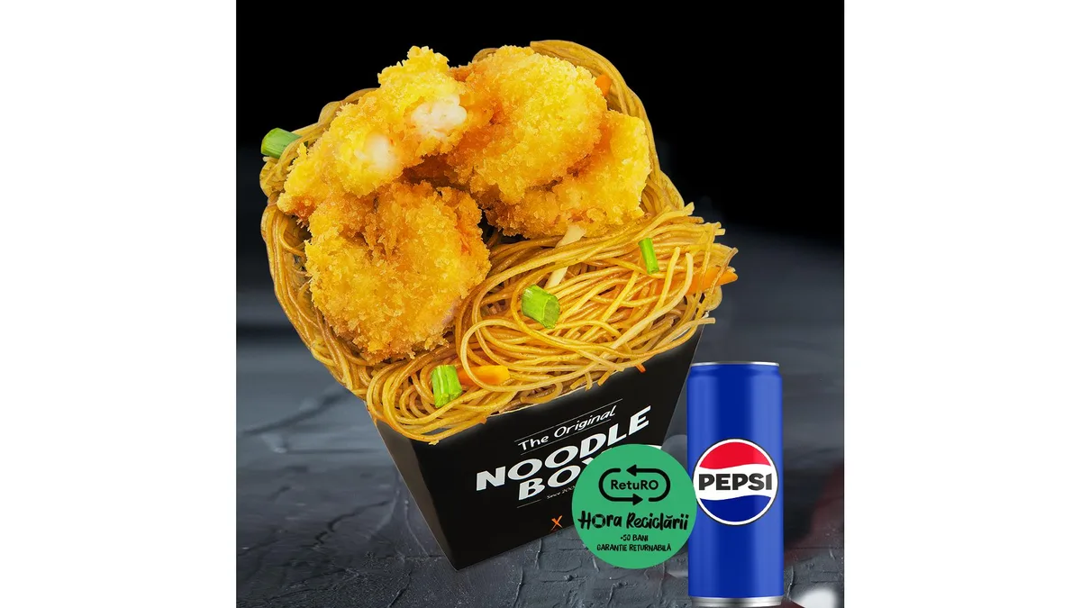 Meniu Noodles creveți pane