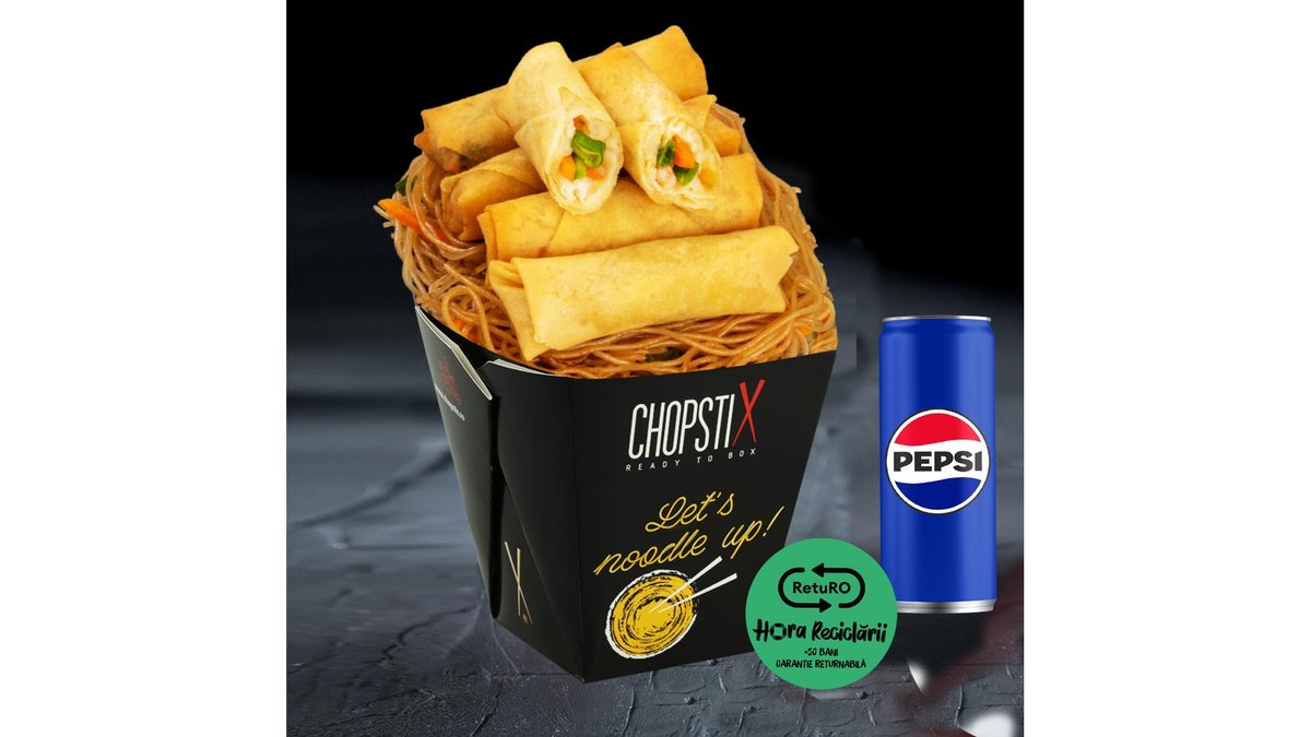 Meniu Noodles pachețele de primăvară