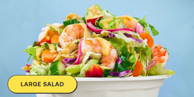 Large Shrimp Spring Roll Salad