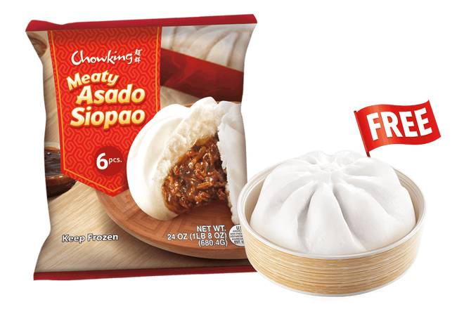 Frozen Meaty Asado Siopao (6+1)