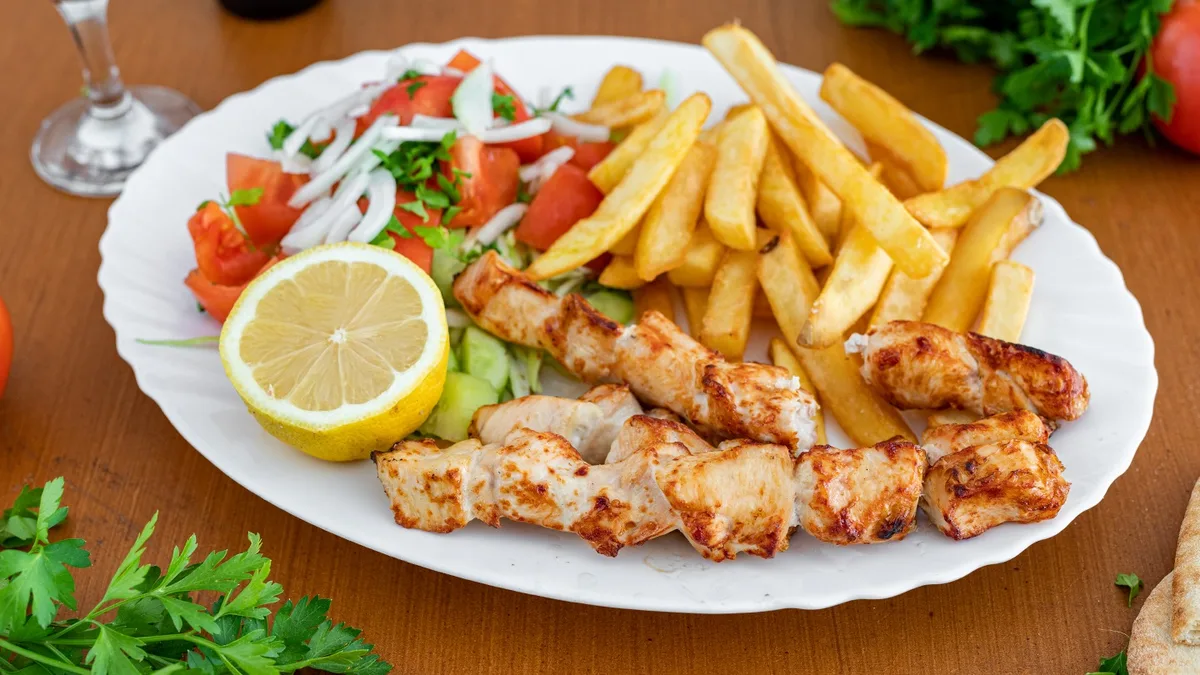 Chicken Souvlaki Portion