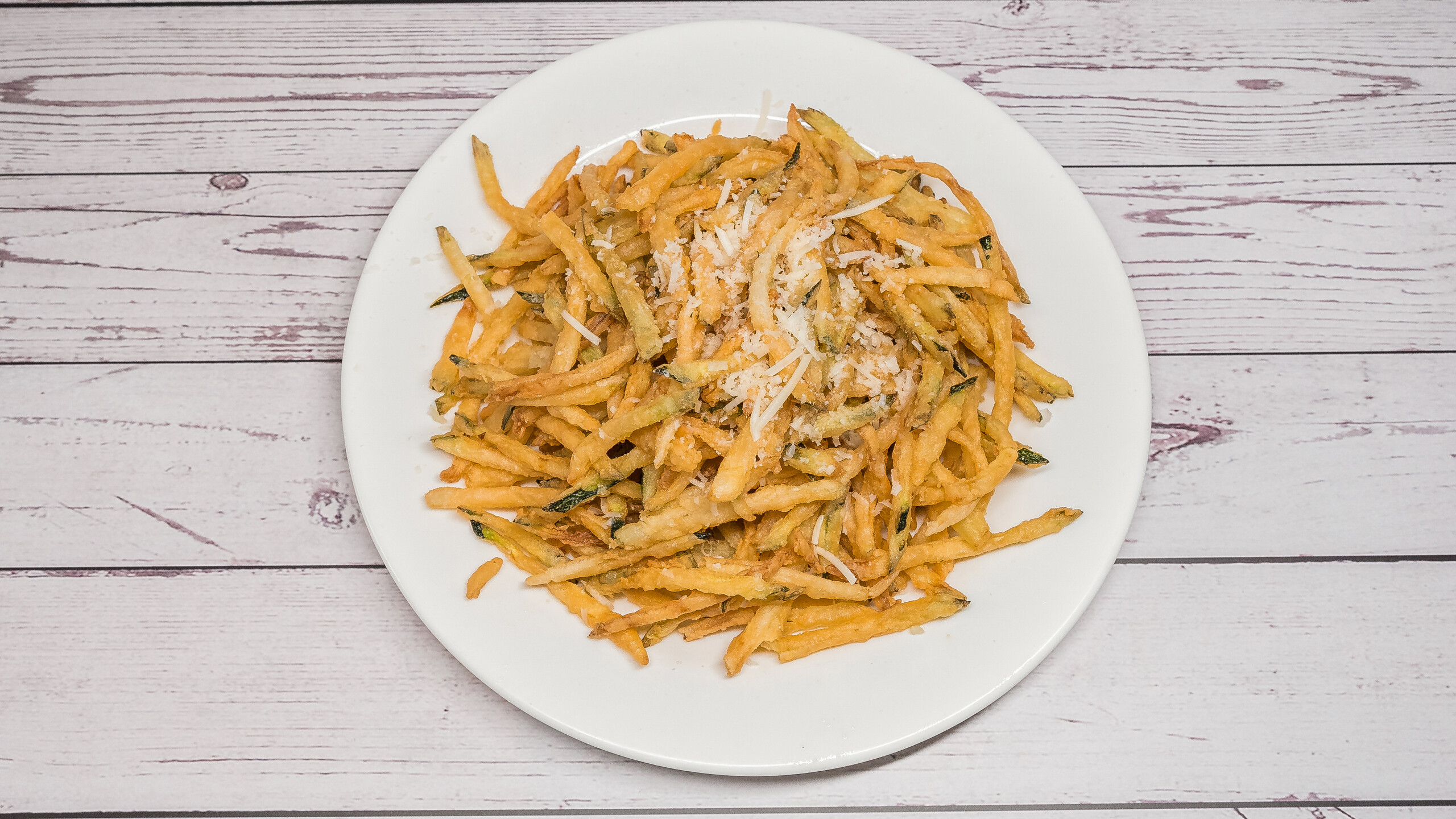 Fried Shoestring Zucchini