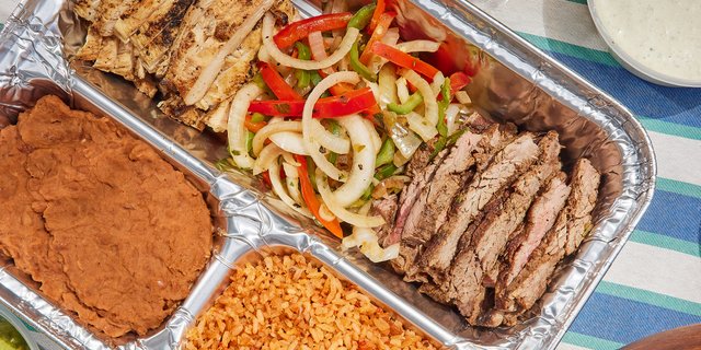 The Big Daddio Fajita Bar w/ Beef and Chicken