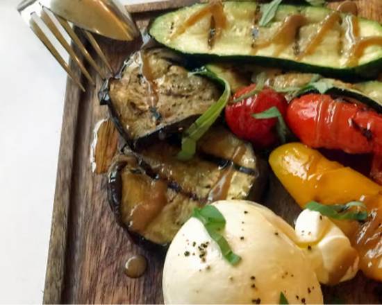 Grilled Veggies with Burrata