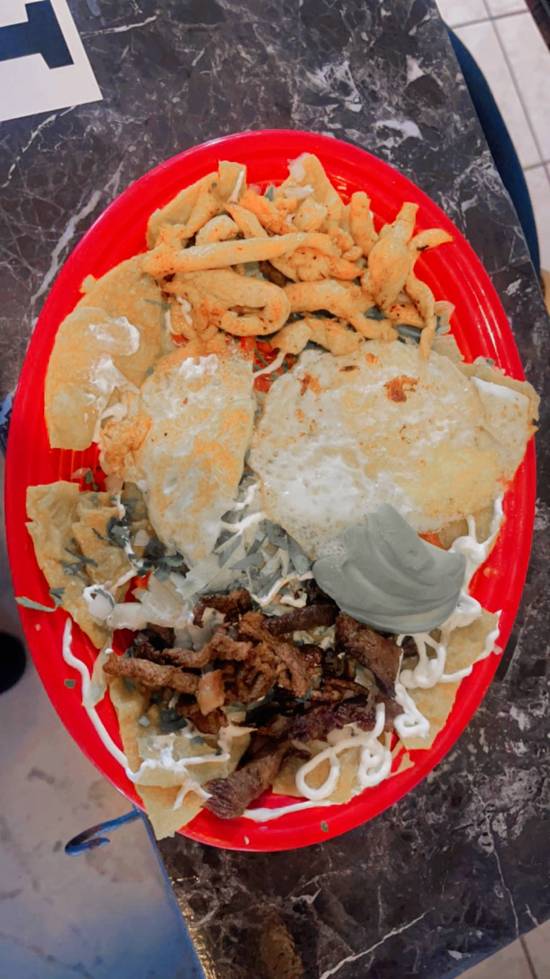 Chilaquiles with Steak