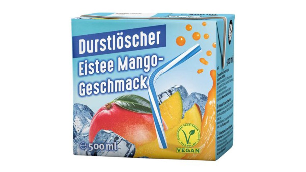 Durstlöscher Eistee Mango-Geschmack 0,5 l