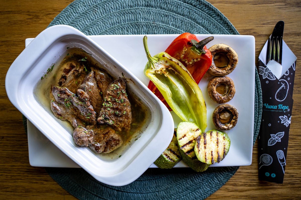 Бифтек у ароматизованом уљу / Biftek u aromatizovanom ulju