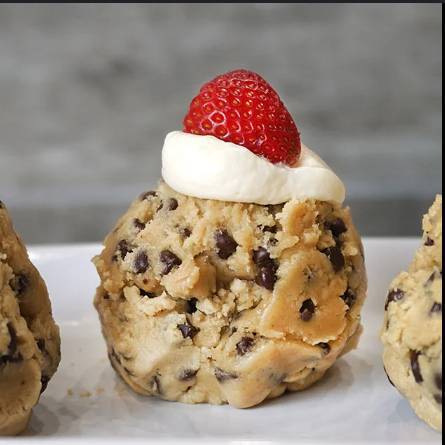Strawberries and Cream Cookie Dough Scoop
