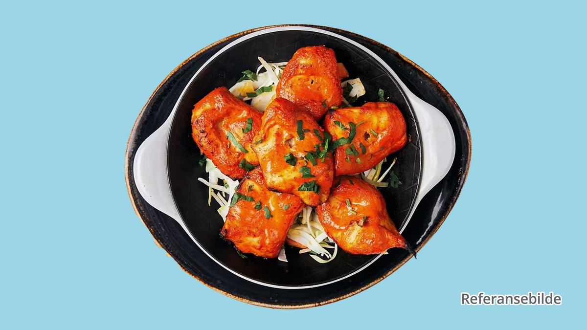 Tandoori Chicken with Rice and Salad Barneporsjon