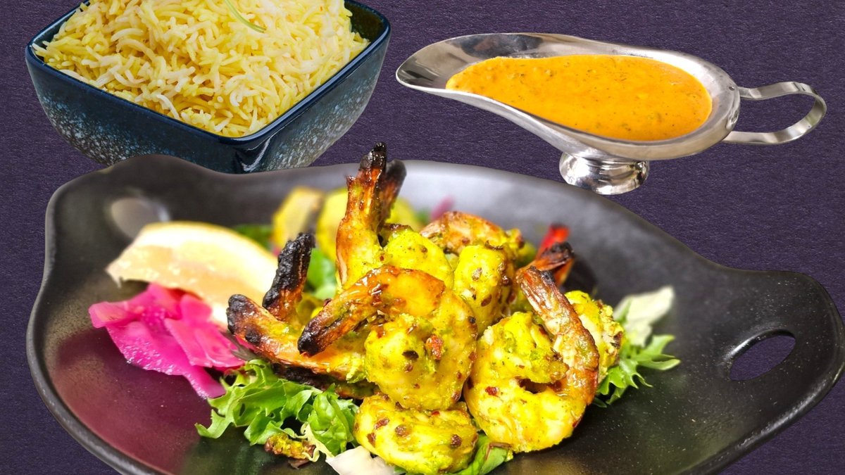 99. Tandoori Garlic Prawns 🌶