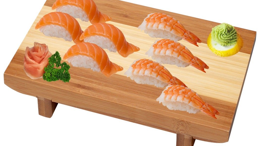S19.sake-ebi set(nigiri losos a kreveta)