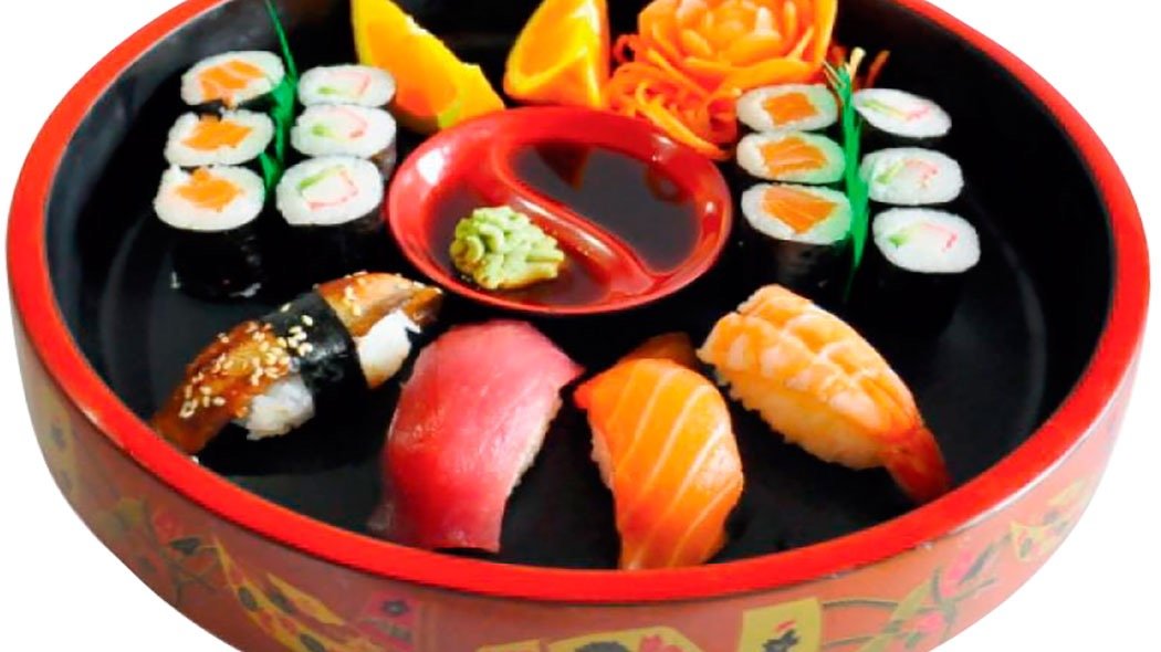 S28.Mix talíř(8maki losos,8Ks maki krab,4ks nigiri mix