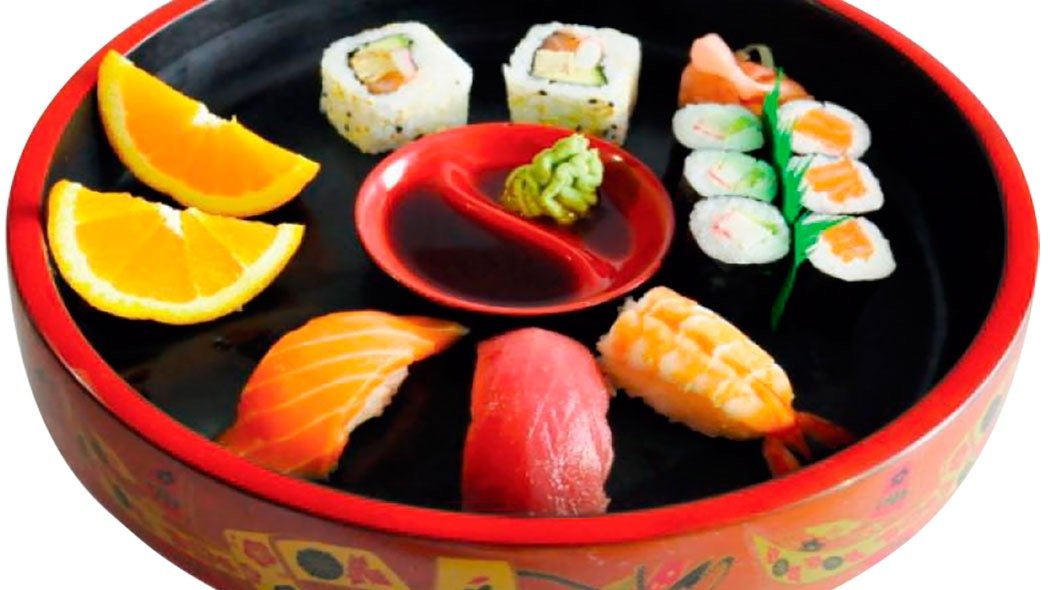 S29.Mix talíř(8ksmaki mix,3ks nigiri mix,2ks california se seznamem)