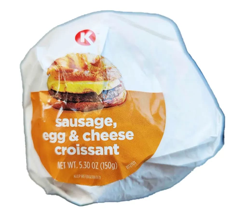 Circle K Sausage Egg and Cheese Croissant