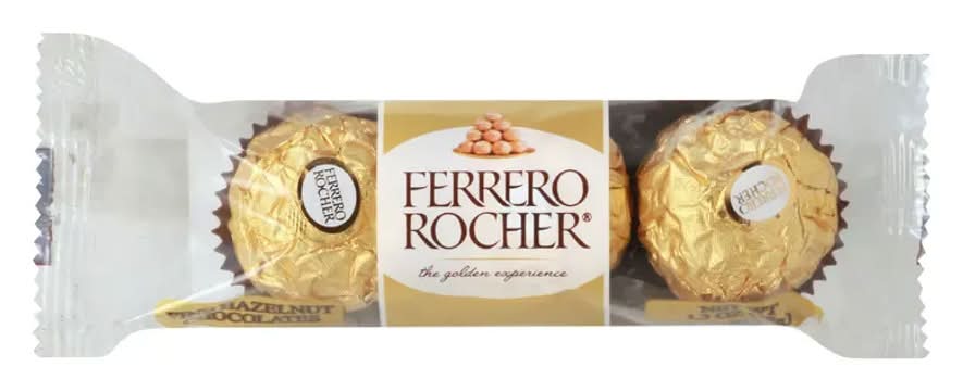 Ferrero Rocher Fine Hazelnut Chocolates - 3 Pack