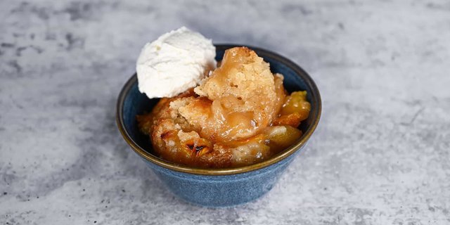 Warm Cobbler w/ Whipped Cream