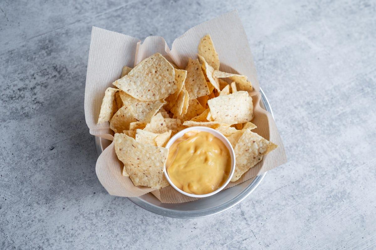 Blue Ribbon Chips and Queso