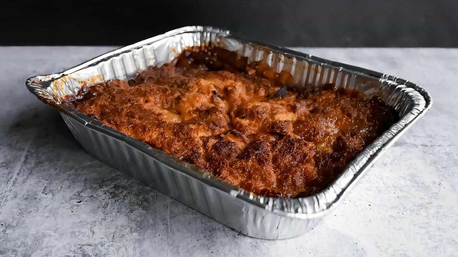 Pan of Peach Cobbler
