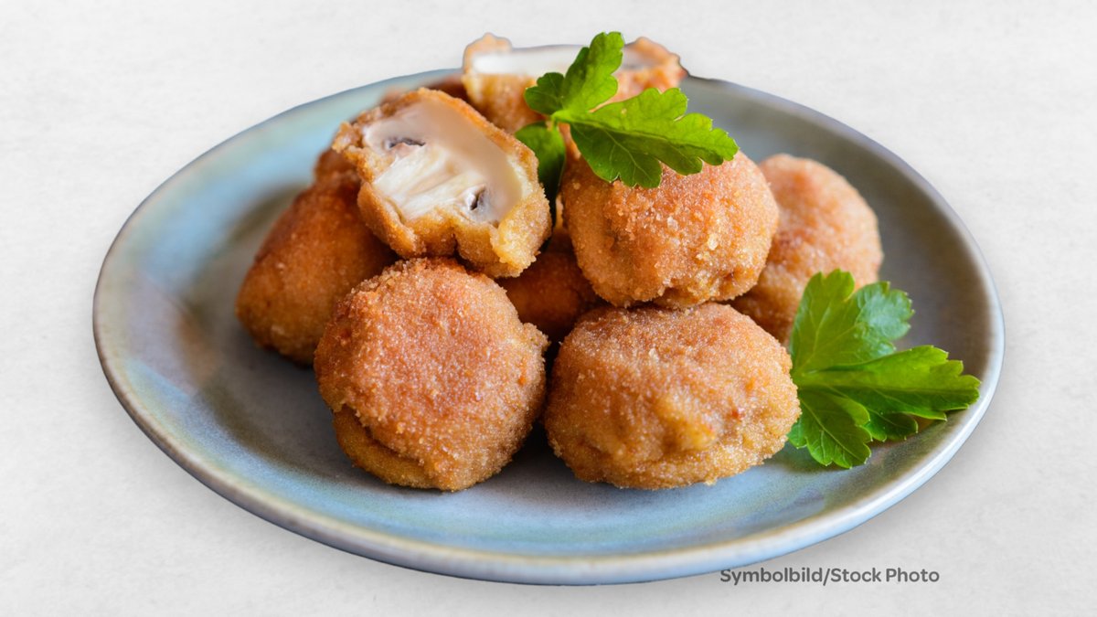 Gebackene Champignons