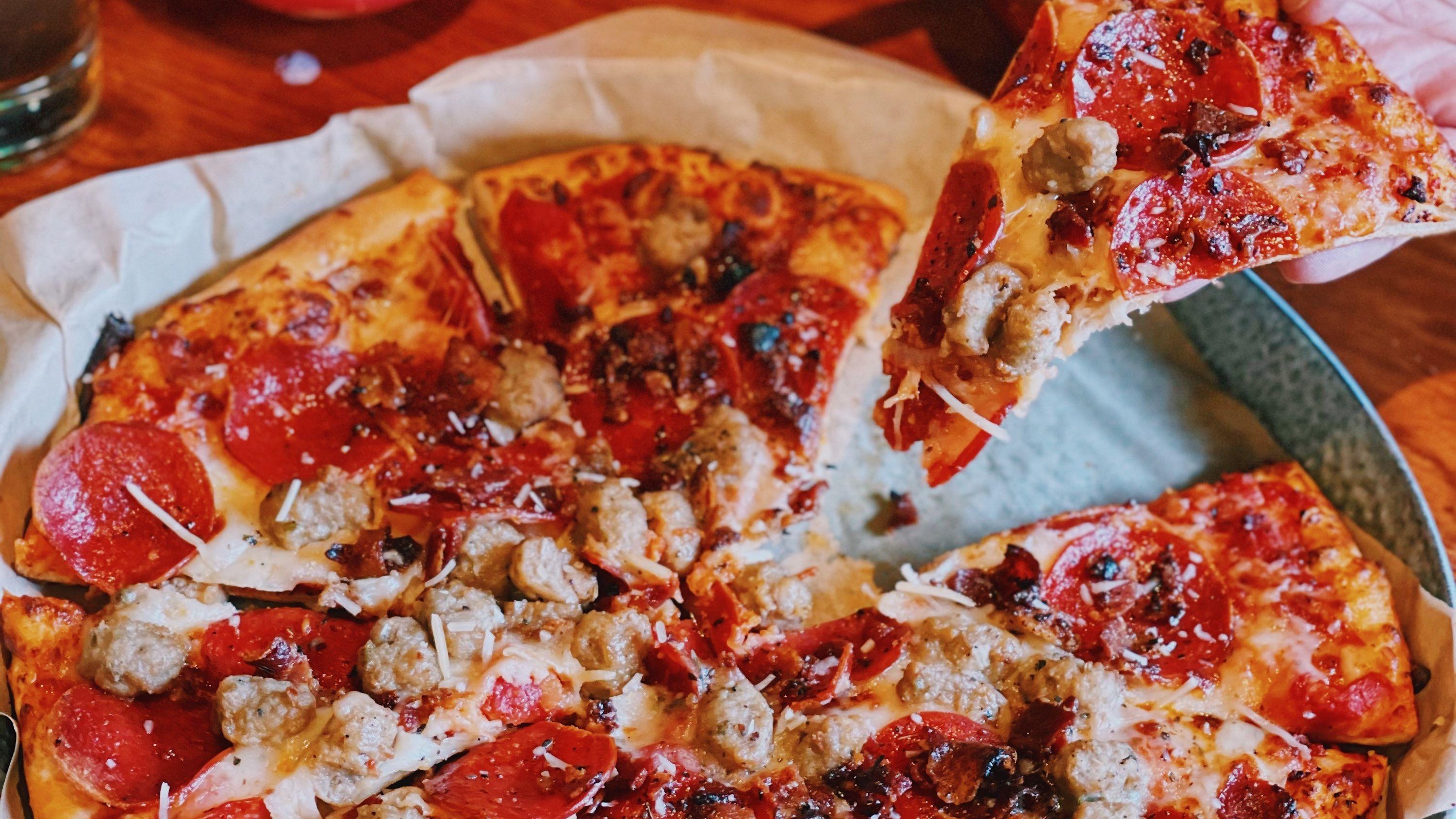Sausage and Pepperoni Pizza