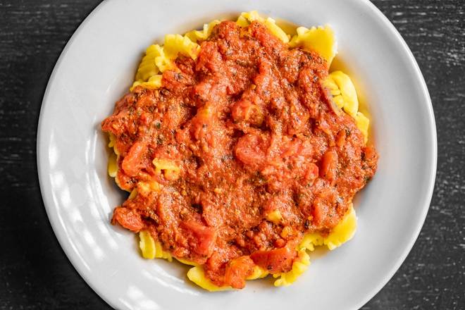 Petite Portion of Radiatore with Marinara