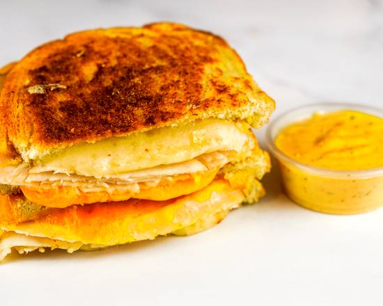 Roasted Turkey and Three Cheese Melt (Grilled Cheeses & Melts)